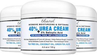 Ebanel Crema de urea 40% más ácido salicílico, paquete de 3 unidade...