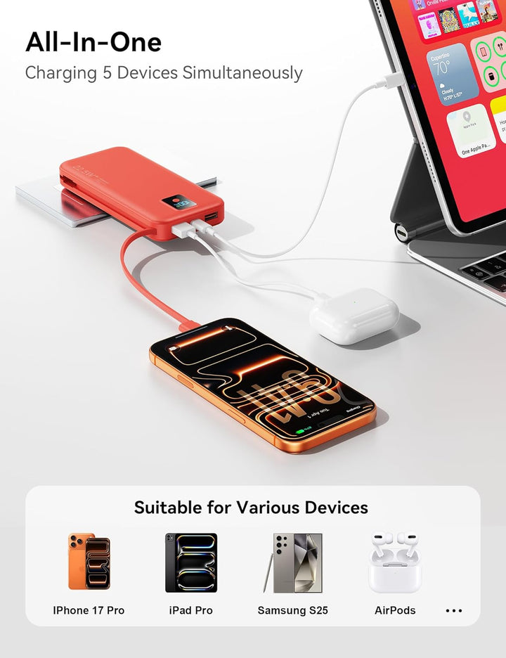 Cargador portátil, cargador de batería de carga rápida de 12000 mAh...
