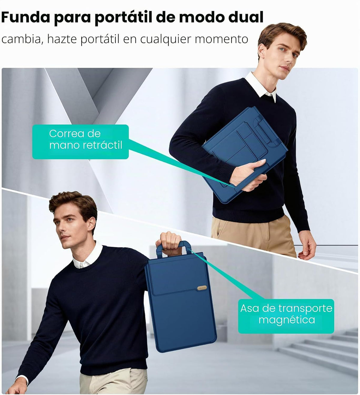 Nillkin Funda para laptop de 14 pulgadas con asa (4 en 1), 2 modos...