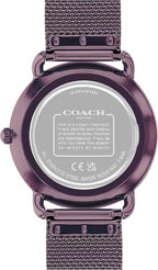 Reloj para mujer Coach Elliot | Elegancia moderna con detalle icónico de Tea Rose | Elegante reloj para uso diario | Regalo ideal para ella | Resistente al agua | 36 mm