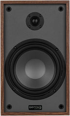 Dayton Audio Altavoces clásicos B65 para estantería, woofer de 6.5 pulgadas y tweeter de 1 pulgada, diseño pasivo de 2 vías, 60 W RMS, para música, TV y sistemas de audio para el hogar, madera