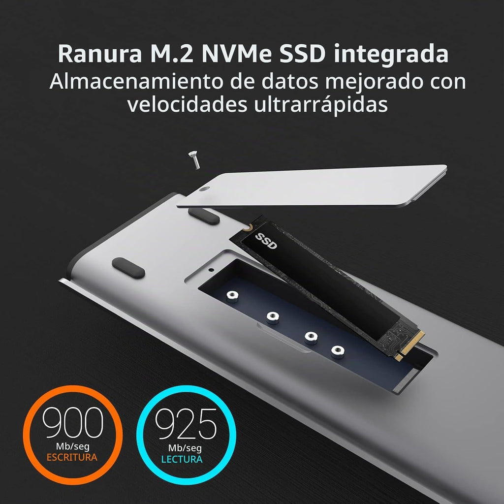 j5create Estación de acoplamiento de pantalla USB C Dual 4K 60Hz (12 en 1