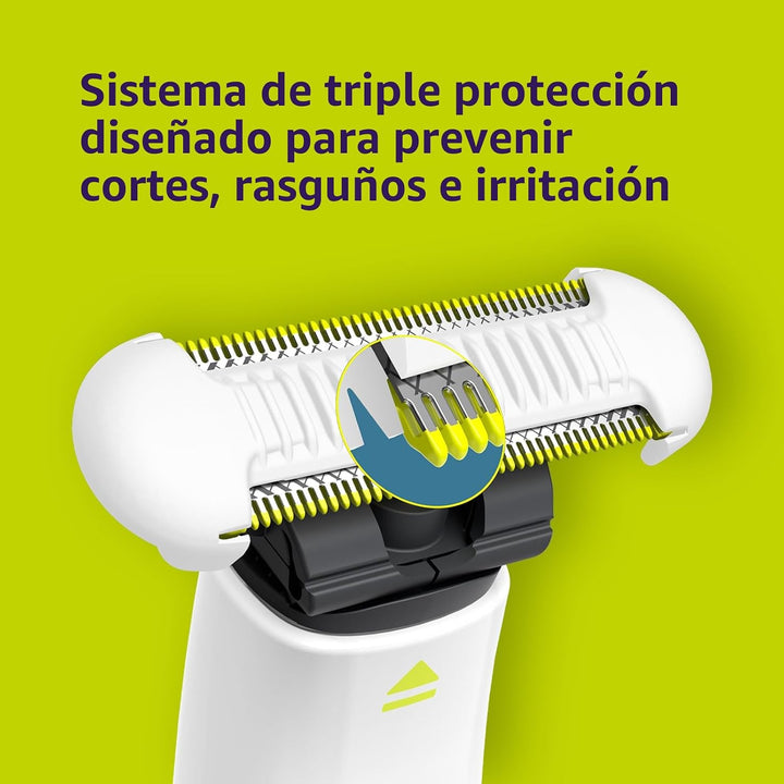 Cuchilla de repuesto Philips Norelco OneBlade Skin Protect, para af...