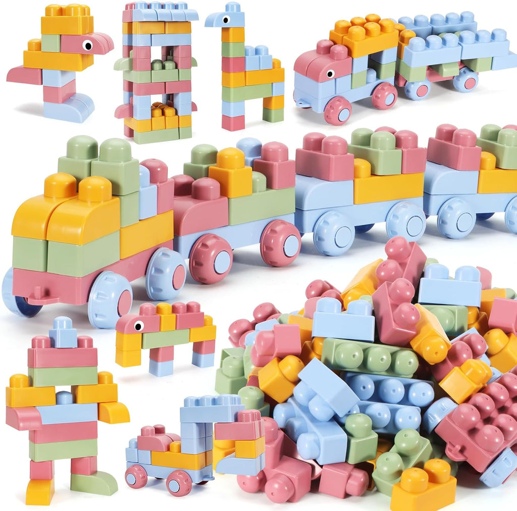 Mega bloques multicolores para niños pequeños de 1 a 3 bloques de