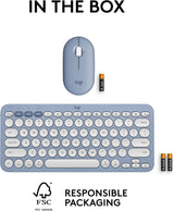 Logitech Pebble 2 Combo para Mac, Teclado y Mouse Inalámbricos, Del...