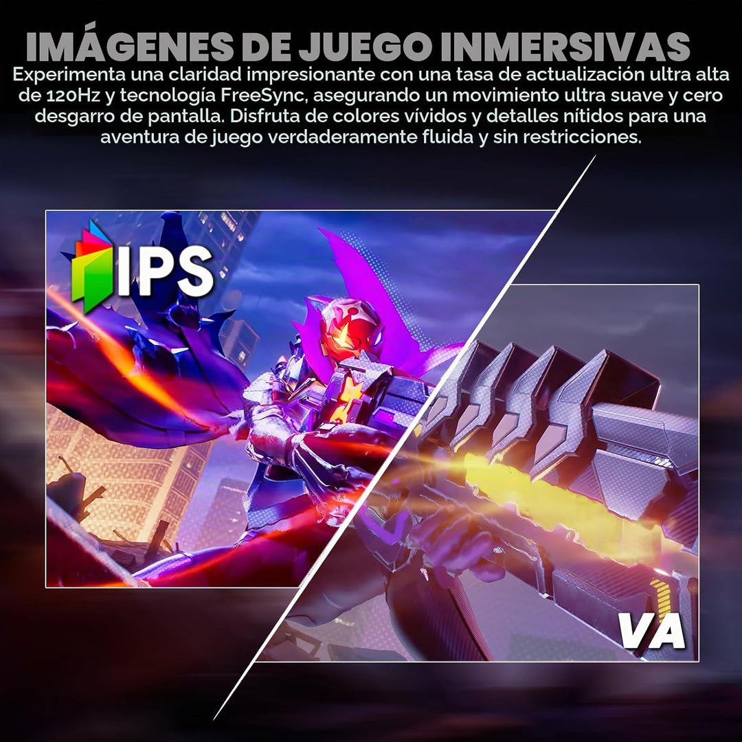 CRUA - Monitor de juegos QHD IPS de 27 pulgadas y 360 Hz, altavoces...