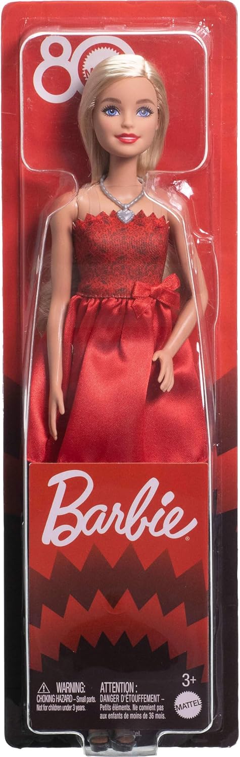 Barbie Mattel - Muñeca rubia de celebración del 80