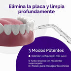 BURST Water Flosser Eléctrico para limpieza de dientes (3 modos/Blanco)