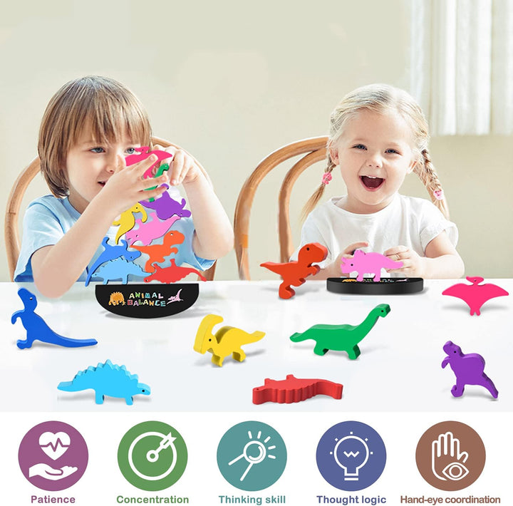 FFTROC Montessori - Juguetes de dinosaurio para niños de 2, 3 y 4 a...