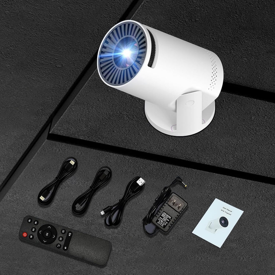 BESUS Mini proyector, con sincronización de pantalla cableada Proye...