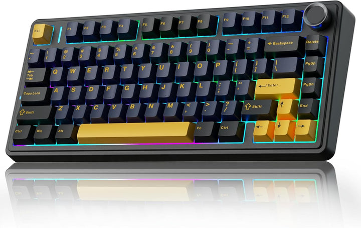 AULA F75 75% Teclado mecánico inalámbrico, teclado intercambiable e...