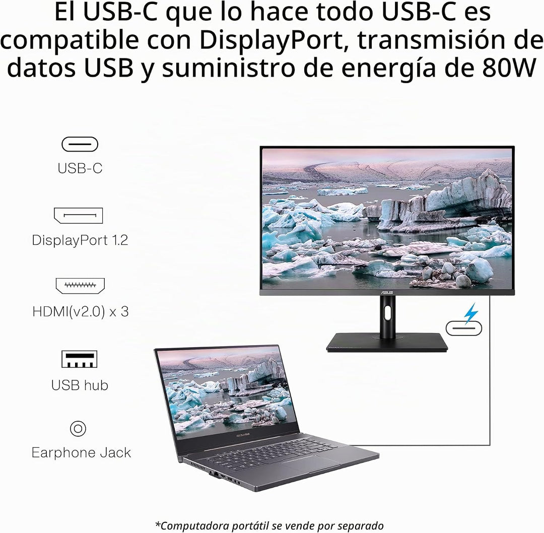 ASUS ProArt PA32UCR-K Monitor profesional 4K HDR USB-C de 32 pulgad...
