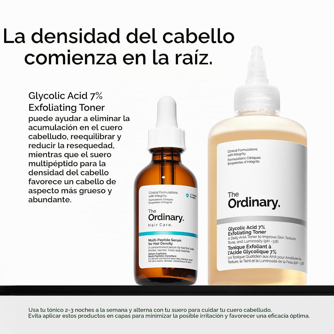 El suero multipéptido ordinario para la densidad del cabello, fórmu...