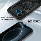 OOK Funda para iPhone 18 Pro de 6.3 pulgadas con flores florales negras