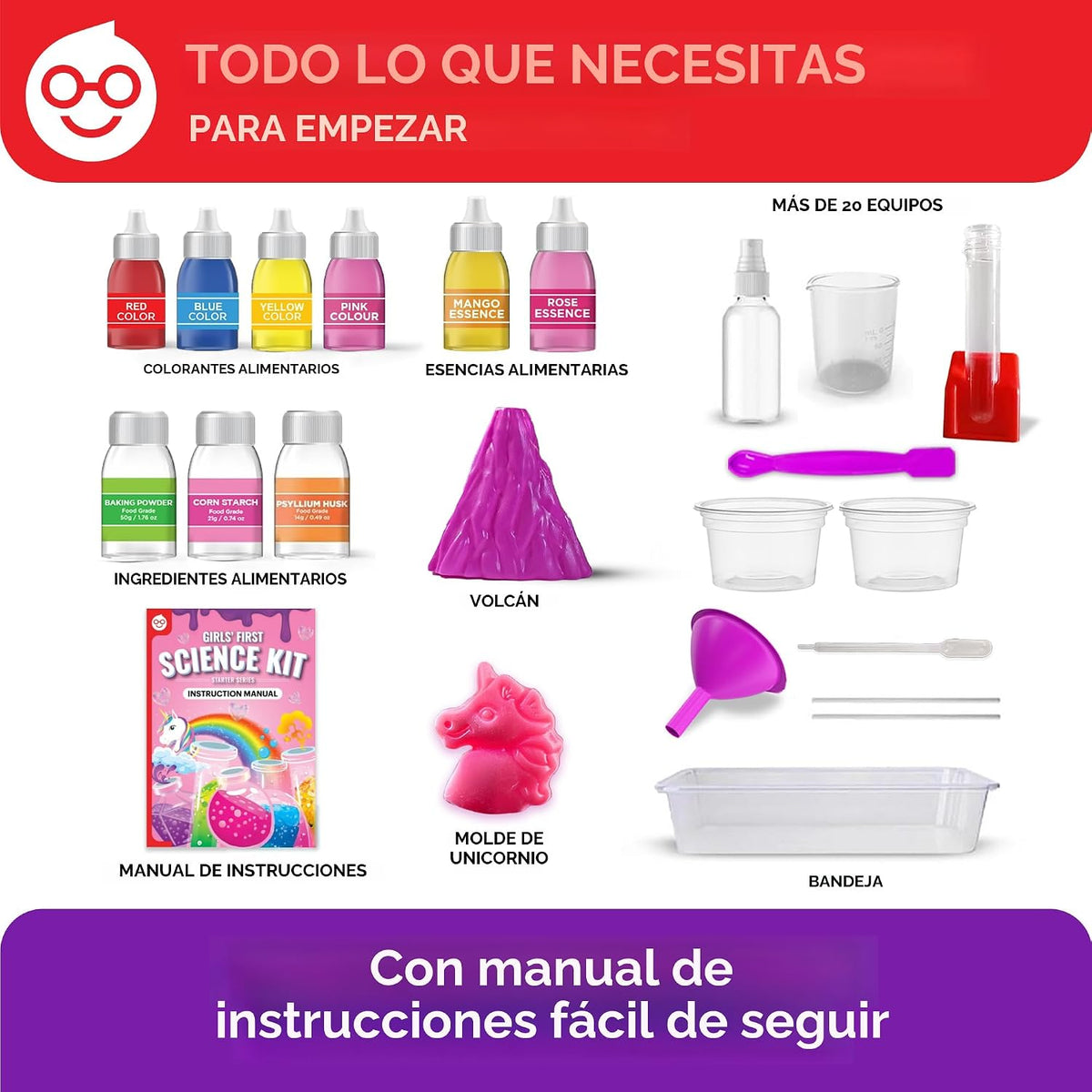 Doctor Jupiter - Kit de experimentos científicos para niñas a partir de 4 años