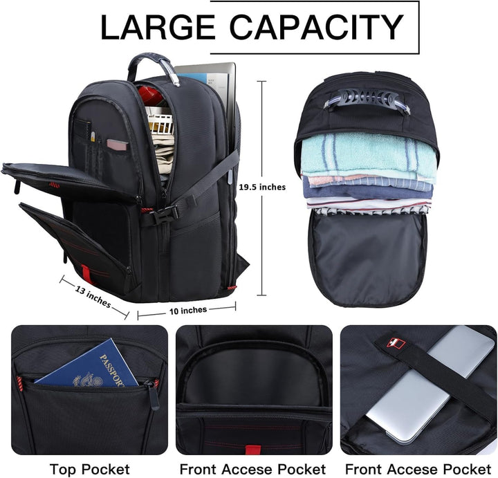 Mochila extra grande de viaje para portátil ANTERK, de 17.3 pulgada...