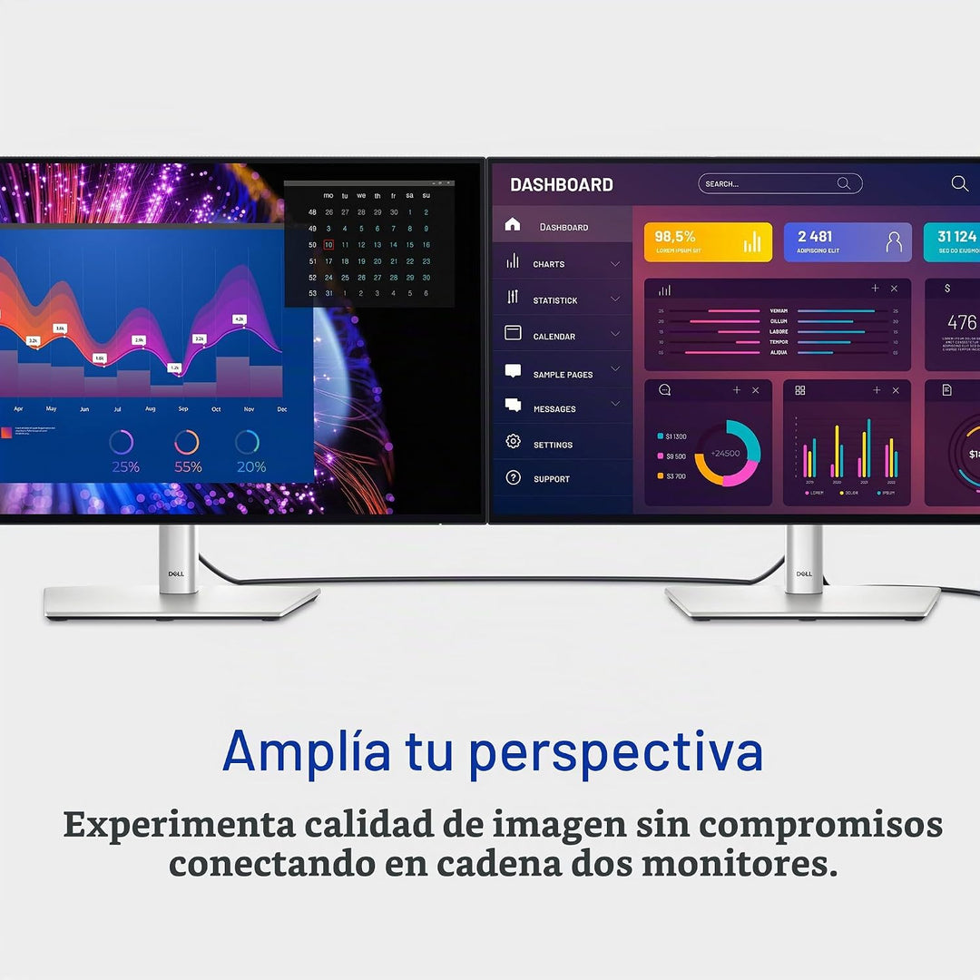Dell UltraSharp U2724DE Monitor LED WQHD de 27" Clase | 5ms, 98...