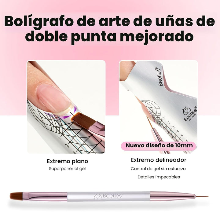 Beetles Gel Constructor para Uñas - 3 Colores 9 en 1 Kit de Extensi...