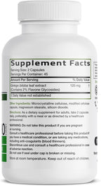 Bronson Ginkgo Biloba Extra Strength Apoya la función cerebral y la...