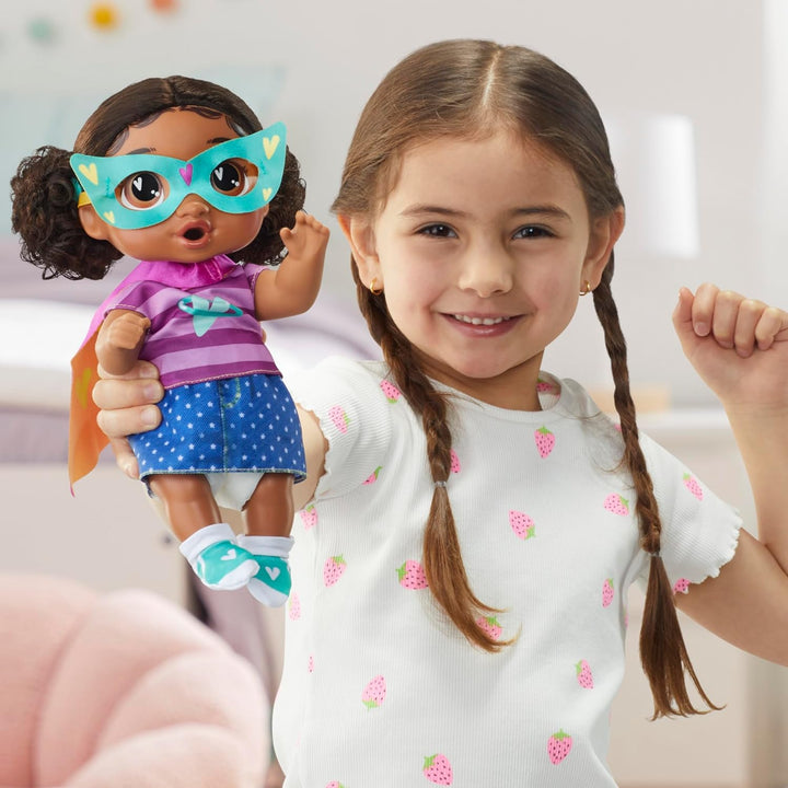 Baby Alive Super BFF Tilly Tinker Cabello Negro Muñeca Bebé para Ve...