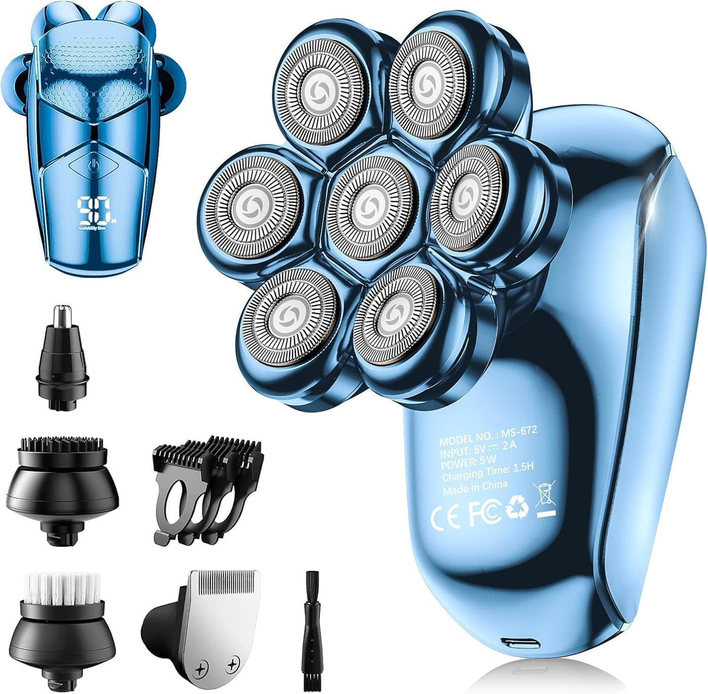 SHPAVVER Afeitadoras de cabeza para hombres calvos: maquinilla de a...