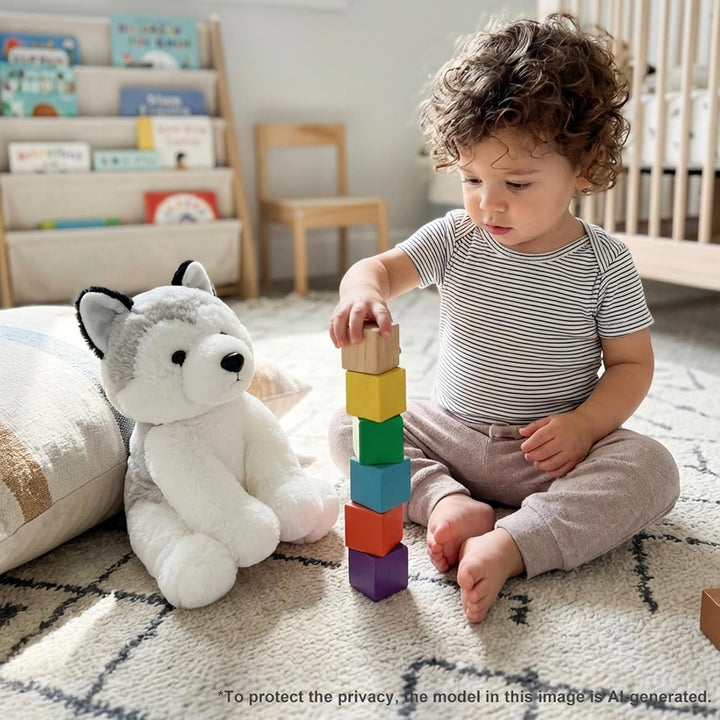 WEIGEDU Animales de peluche de Husky Siberiano, Perros de peluche s...
