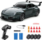 RC Drift Car 1/24 Widebody Gris Control remoto Drift Car para