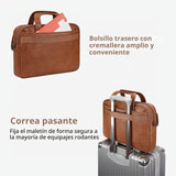 Taygeer Bolsa de cuero para laptop para hombre, maletín de negocios...