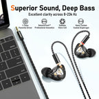 Vibes 202 - Auriculares con cable - Auriculares HiFi in Ear Monitor...