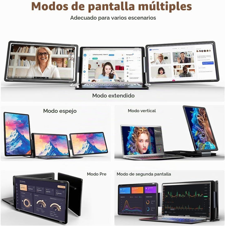 FQQ Extensor de Pantalla para computadora portátil Monitor portátil...