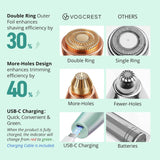 VG VOGCREST Afeitadora Eléctrica para Cejas y Rostro: 2 en 1 Recarg...