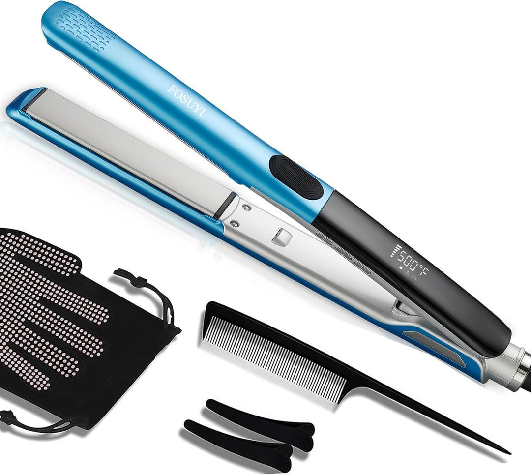 FOSUYI Plancha de pelo profesional de alta temperatura de 500 grado...