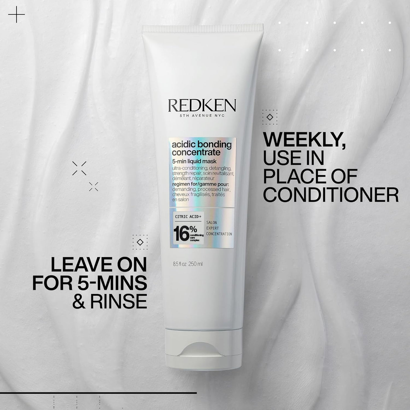 REDKEN Mascarilla capilar para reparación de cabello seco y dañado...