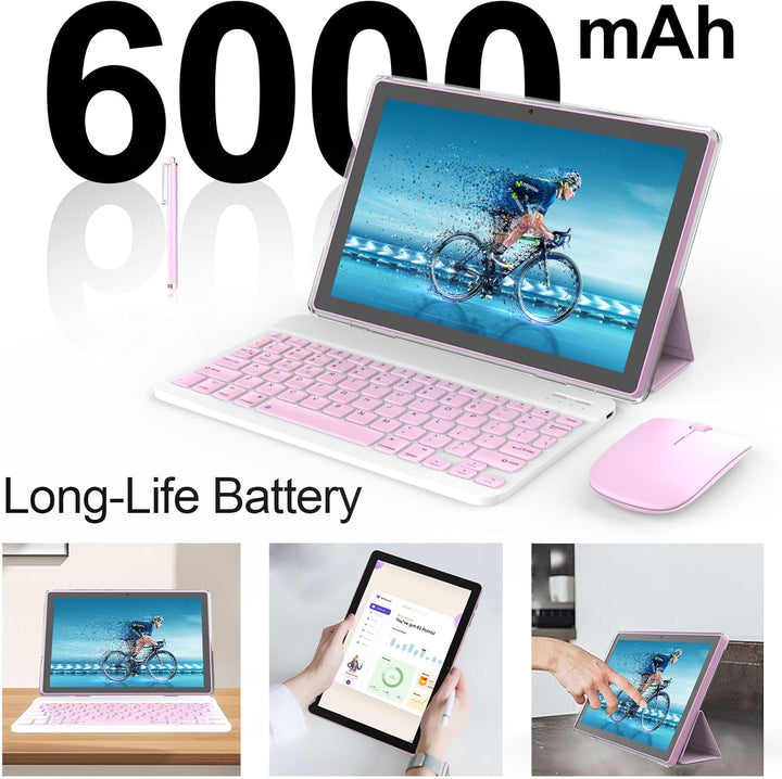 Nyxolaria Tablet Android 15.0 de 10.1 pulgadas, RAM 20 GB (4+16 exp...