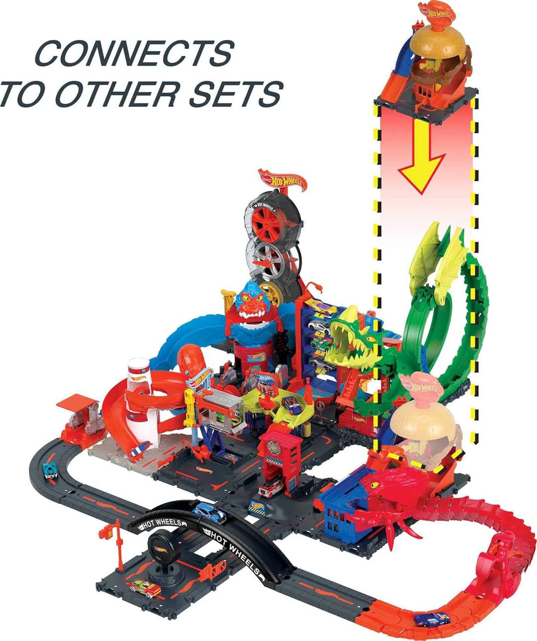 Hot Wheels City Burger Drive-Thru Playset con 1 vehículo