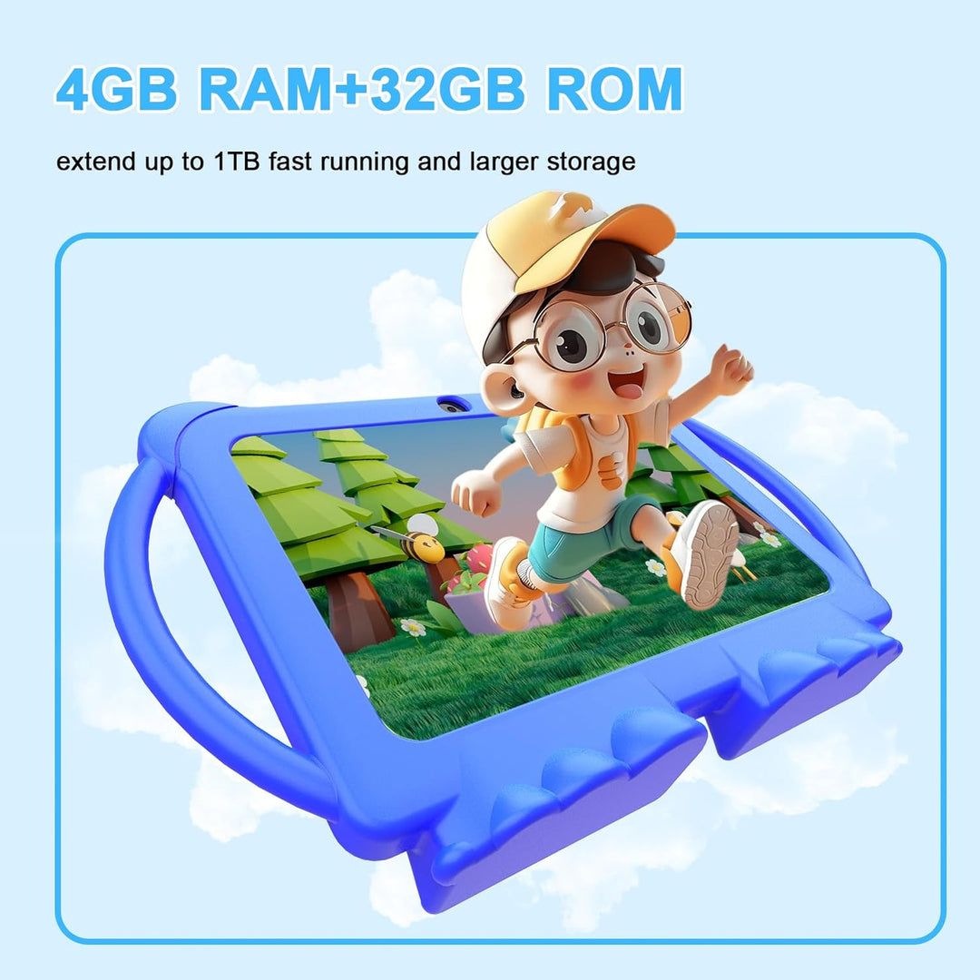 HOTTABLET Tableta para niños de 7 pulgadas, Android 12, 4 GB de RAM...