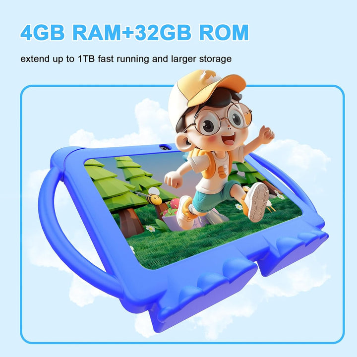 HOTTABLET Tableta para niños de 7 pulgadas, Android 12, 4 GB de RAM...