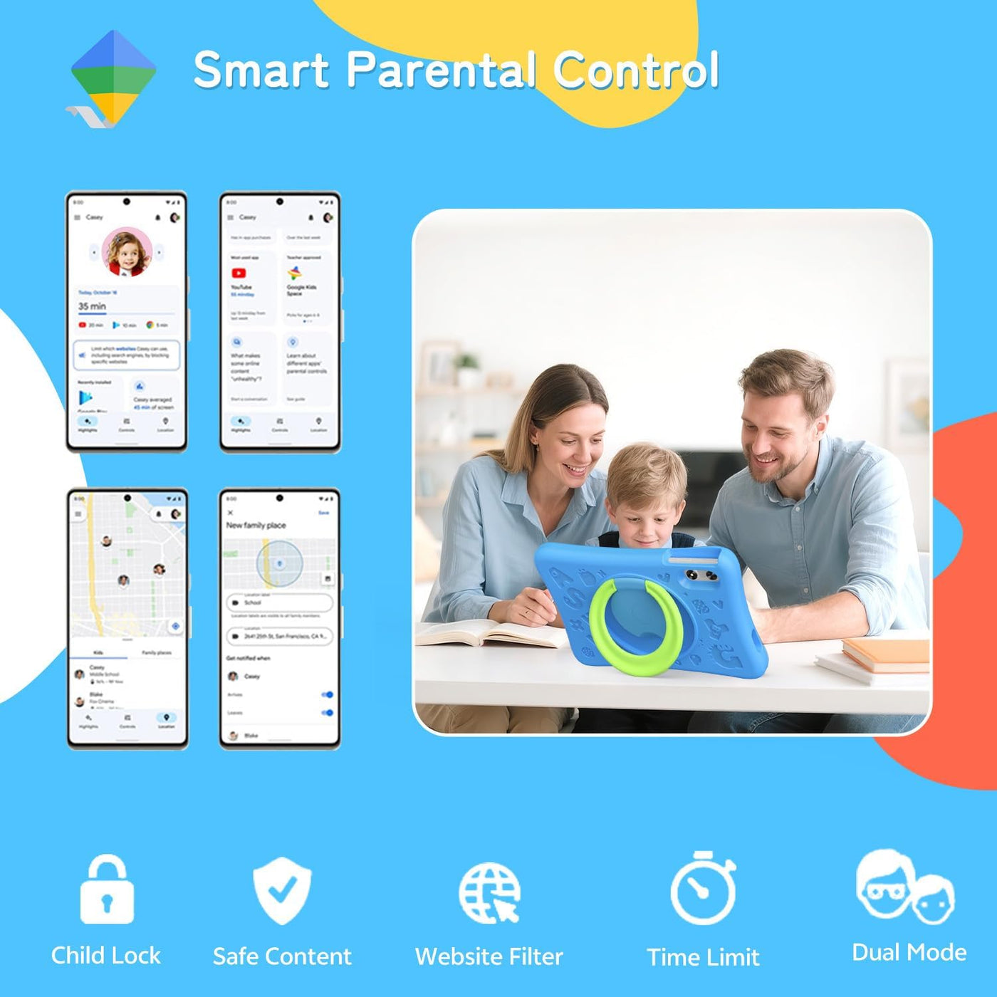 SVITOO Tableta para niños de 10 pulgadas, tabletas Android para niñ...
