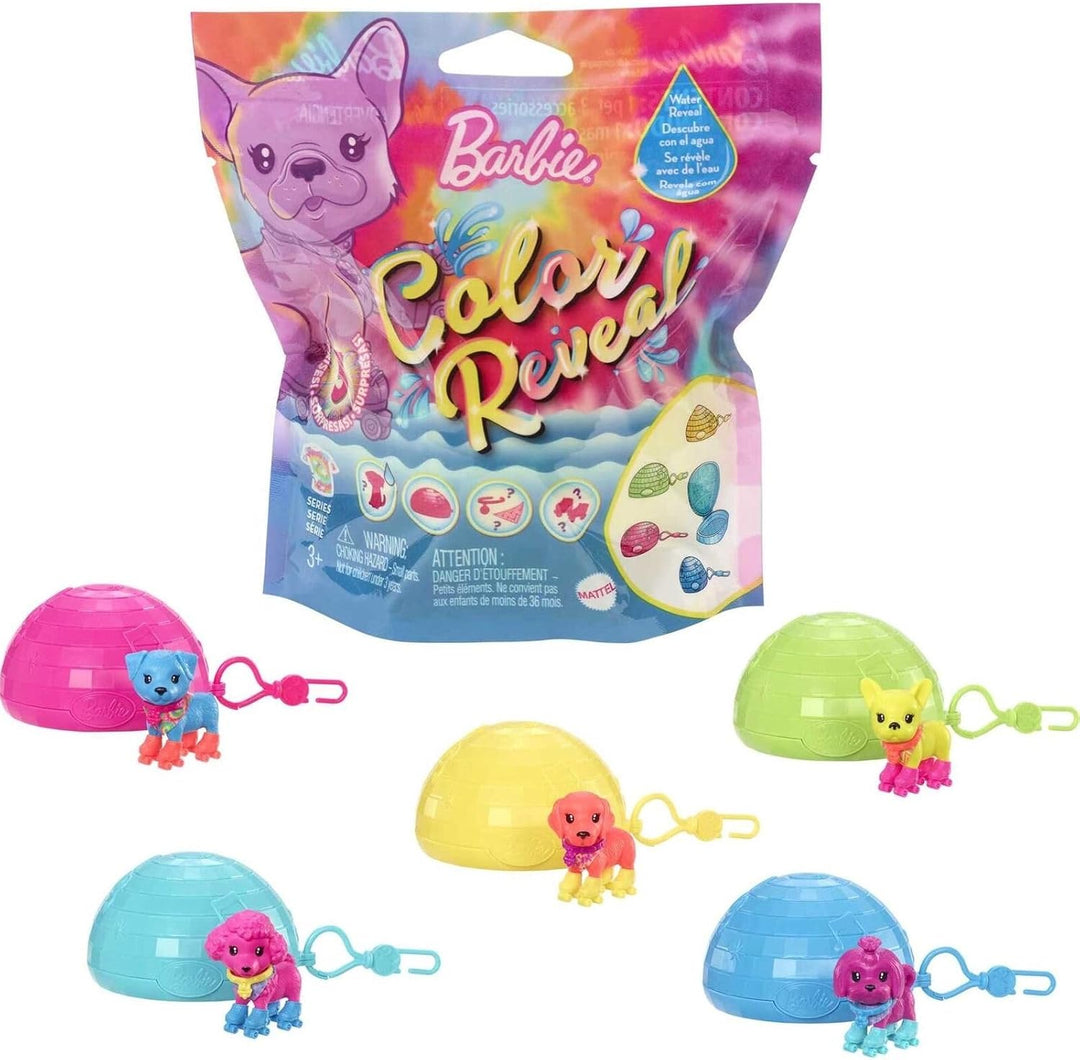 Barbie Color Reveal Pets - Serie de teñido anudado de neón fluoresc...