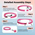 Infinity Hoop,2 en 1 Adjustable Fitness Hoop para Women Beginners