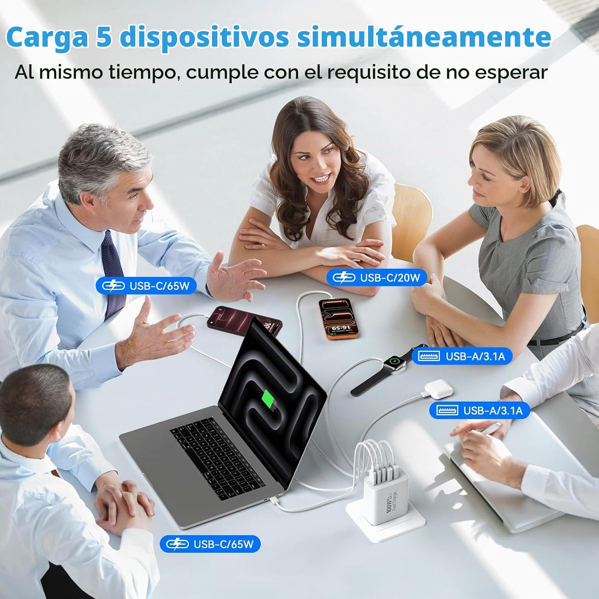 Bloques de carga USB C, cargador súper rápido USB tipo C para iPhone 18 Pro
