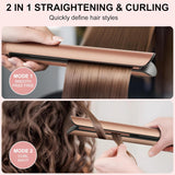 Mini plancha plana, mini plancha de pelo de cerámica para cabello c...