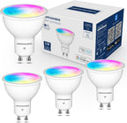 Bombillas inteligentes GU10 50W, ángulo de haz de 38° RGBCW