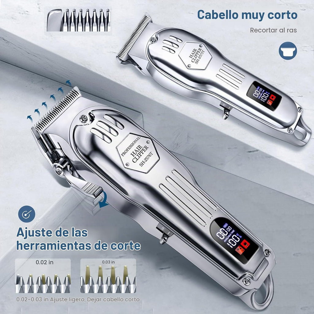 KIKIDO Cortapelos inalámbricos para hombres, juego profesional de cortadora