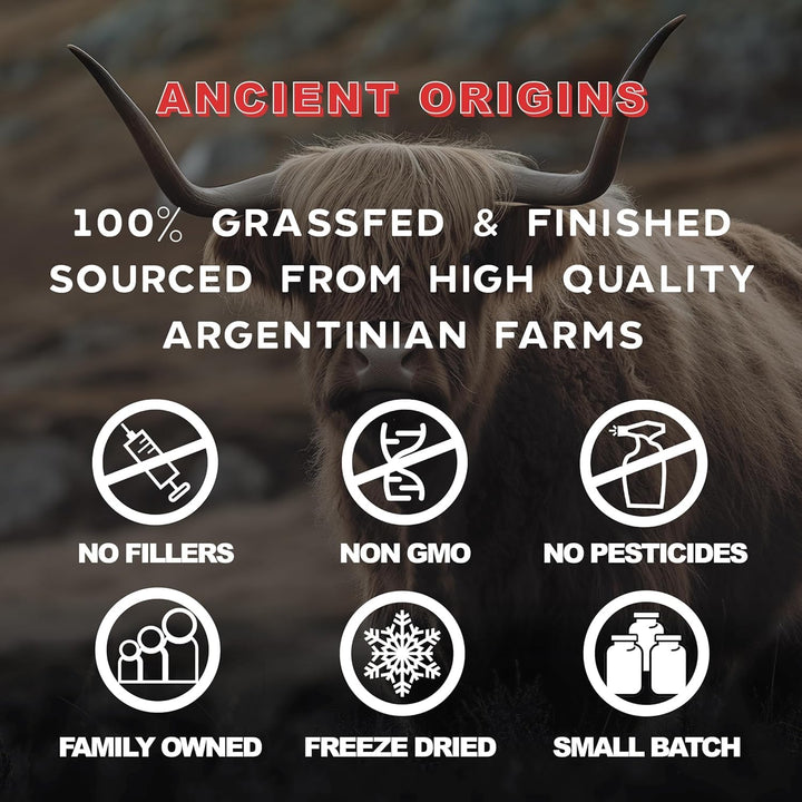 Ancient Origins Suplemento de órganos de carne de res alimentados c...