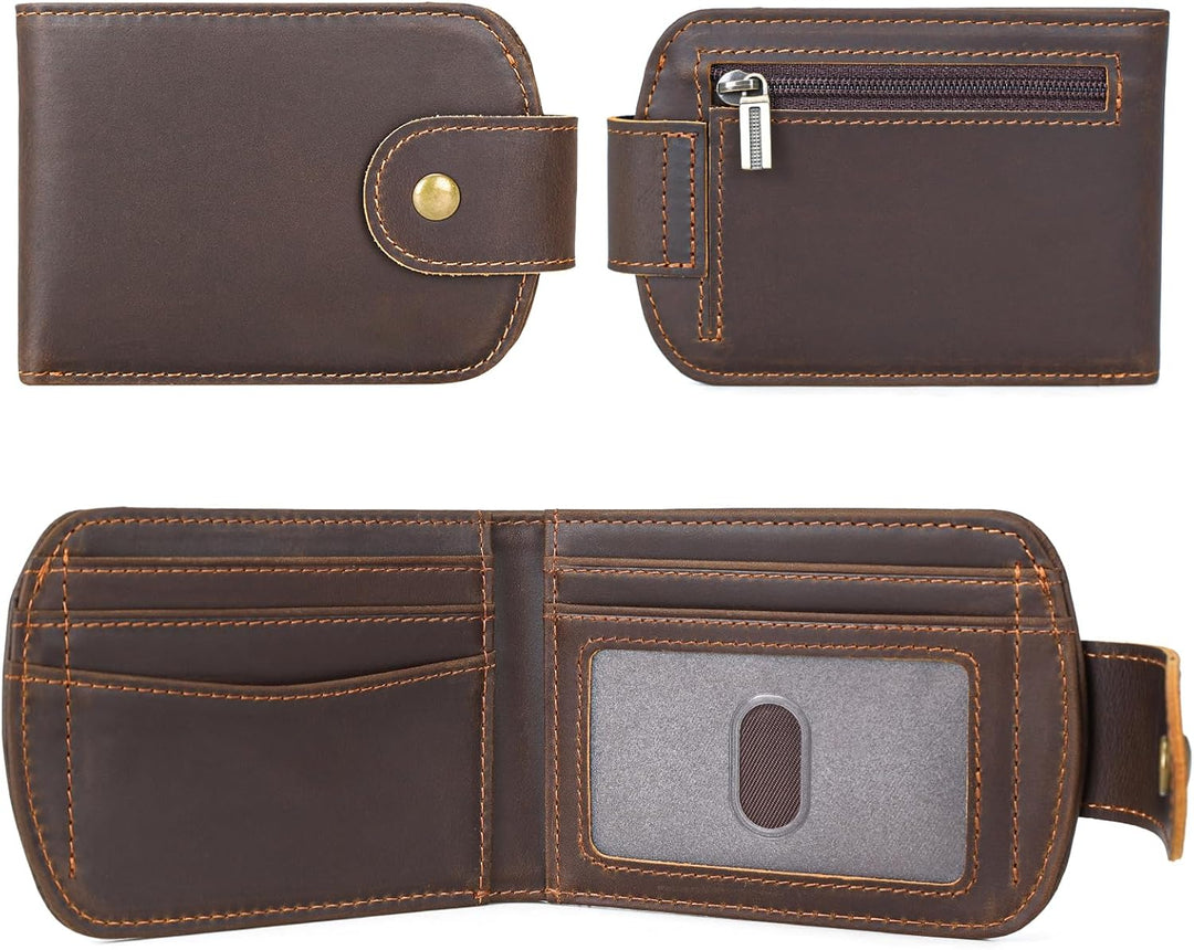 Cartera Polare delgada curva para bolsillo frontal con bloqueo RFID...