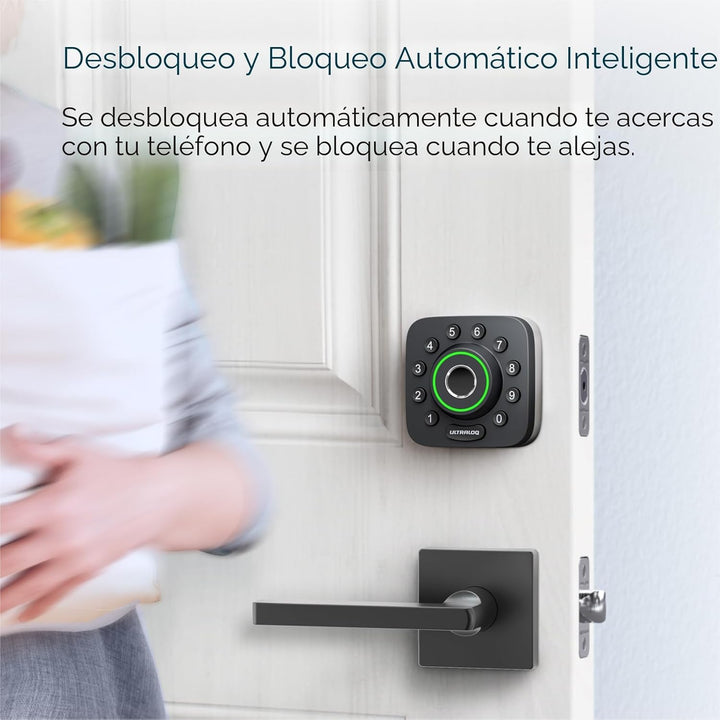 ULTRALOQ U-Bolt Pro - Cerradura inteligente WiFi con sensor de puer...