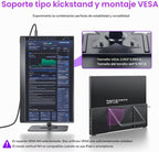 cocopar Monitor portátil de 15.6 pulgadas 4K UHD 60Hz 145% sRGB Mon...