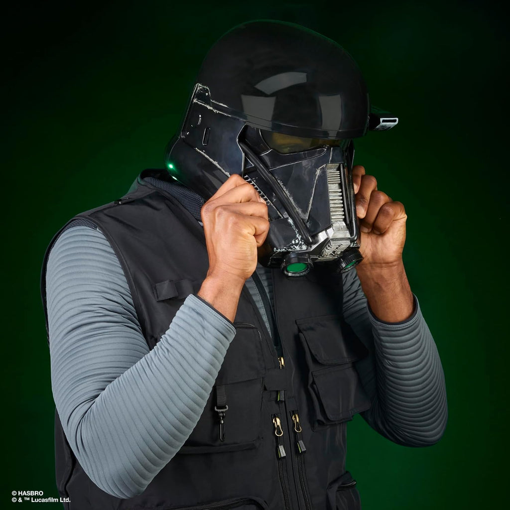STAR WARS The Black Series Casco Electrónico Premium Imperial Death Trooper, Rogue One: A Story Artículo de Juego de Rol para edades de 14 años en adelante