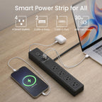 Lámpara Regleta inteligente Zigbee con USB, funciona con Google y Alexa